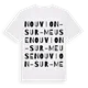 Nouvion-sur-Meuse ordlek t-shirt