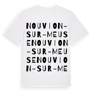 Nouvion-sur-Meuse ordlek t-shirt – ekologisk bomull t-shirt från Pinshirt