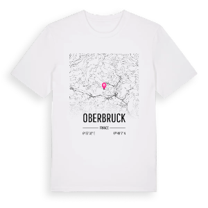 Oberbruck karta t-shirt – ekologisk bomull t-shirt från Pinshirt
