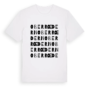 Oberrœdern ordlek t-shirt – ekologisk bomull t-shirt från Pinshirt