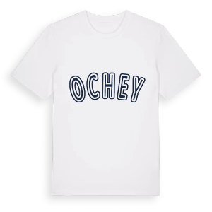 Ochey college t-shirt – ekologisk bomull t-shirt från Pinshirt