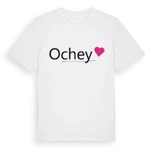 Ochey hjärta t-shirt – ekologisk bomull t-shirt från Pinshirt