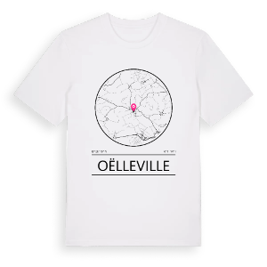 Oëlleville t-shirt – ekologisk bomull t-shirt från Pinshirt