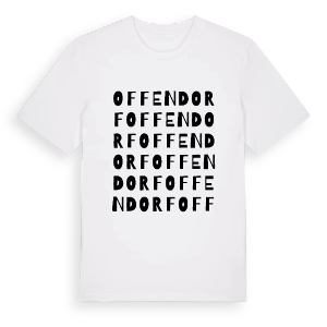 Offendorf ordlek t-shirt – ekologisk bomull t-shirt från Pinshirt