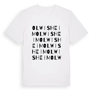 Olwisheim ordlek t-shirt – ekologisk bomull t-shirt från Pinshirt