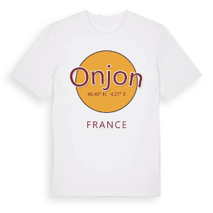 Onjon cirkel t-shirt – ekologisk bomull t-shirt från Pinshirt