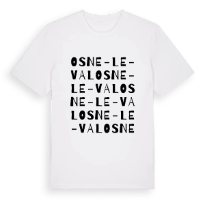 Osne-le-Val ordlek t-shirt – ekologisk bomull t-shirt från Pinshirt