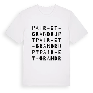 Pair-et-Grandrupt ordlek t-shirt – ekologisk bomull t-shirt från Pinshirt