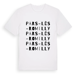 Pars-lès-Romilly ordlek t-shirt – ekologisk bomull t-shirt från Pinshirt