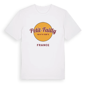 Petit-Failly cirkel t-shirt – ekologisk bomull t-shirt från Pinshirt