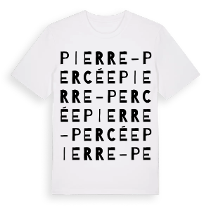 Pierre-Percée ordlek t-shirt – ekologisk bomull t-shirt från Pinshirt