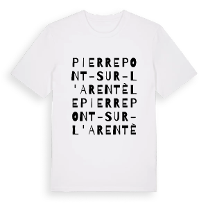Pierrepont-sur-l'Arentèle ordlek t-shirt – ekologisk bomull t-shirt från Pinshirt