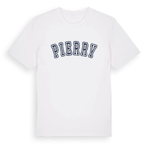 Pierry college t-shirt – ekologisk bomull t-shirt från Pinshirt