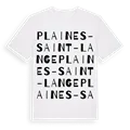 Plaines-Saint-Lange ordlek t-shirt