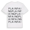 Plainfaing ordlek t-shirt