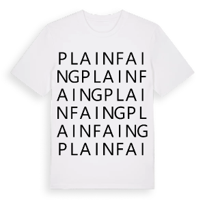 Plainfaing ordlek t-shirt – ekologisk bomull t-shirt från Pinshirt