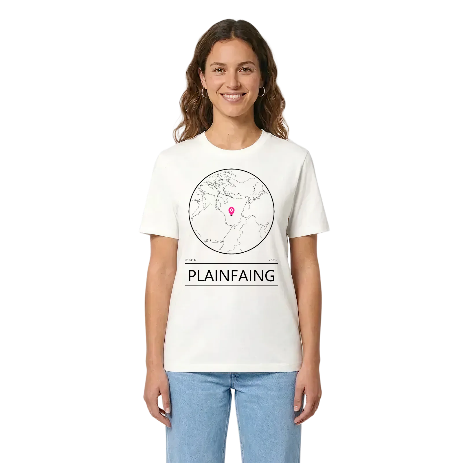 Plainfaing t-shirt – White, i miljö