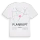 Planrupt karta t-shirt
