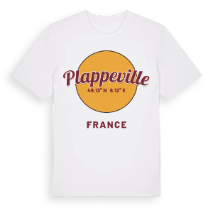 Plappeville cirkel t-shirt – ekologisk bomull t-shirt från Pinshirt