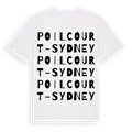 Poilcourt-Sydney ordlek t-shirt