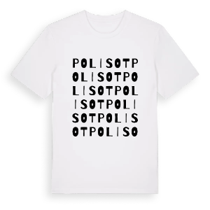 Polisot ordlek t-shirt – ekologisk bomull t-shirt från Pinshirt