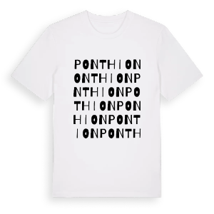 Ponthion ordlek t-shirt – ekologisk bomull t-shirt från Pinshirt