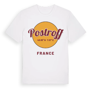 Postroff cirkel t-shirt – ekologisk bomull t-shirt från Pinshirt