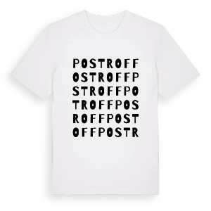 Postroff ordlek t-shirt – ekologisk bomull t-shirt från Pinshirt