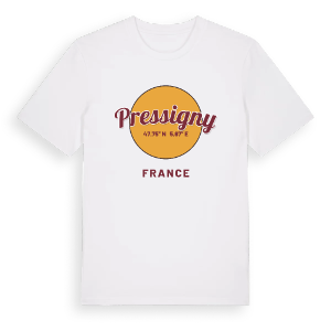 Pressigny cirkel t-shirt – ekologisk bomull t-shirt från Pinshirt