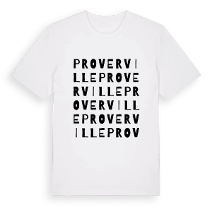 Proverville ordlek t-shirt – ekologisk bomull t-shirt från Pinshirt