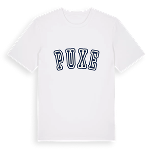 Puxe college t-shirt – ekologisk bomull t-shirt från Pinshirt