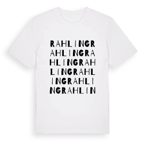 Rahling ordlek t-shirt – ekologisk bomull t-shirt från Pinshirt