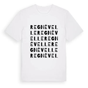 Regnévelle ordlek t-shirt – ekologisk bomull t-shirt från Pinshirt