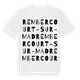 Rembercourt-sur-Mad ordlek t-shirt
