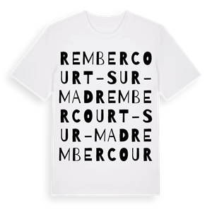 Rembercourt-sur-Mad ordlek t-shirt – ekologisk bomull t-shirt från Pinshirt