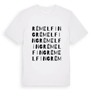 Rémelfing ordlek t-shirt – ekologisk bomull t-shirt från Pinshirt