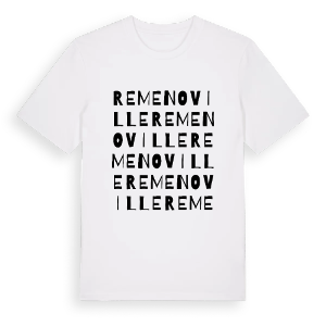 Remenoville ordlek t-shirt – ekologisk bomull t-shirt från Pinshirt