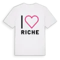 Jag älskar Riche t-shirt stort tryck