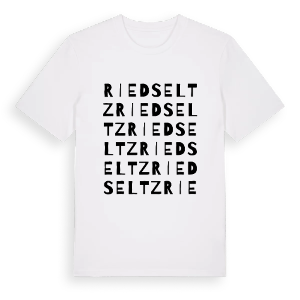 Riedseltz ordlek t-shirt – ekologisk bomull t-shirt från Pinshirt