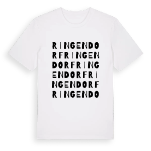 Ringendorf ordlek t-shirt – ekologisk bomull t-shirt från Pinshirt