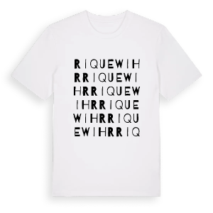 Riquewihr ordlek t-shirt – ekologisk bomull t-shirt från Pinshirt