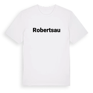 Robertsau fetstil t-shirt – ekologisk bomull t-shirt från Pinshirt