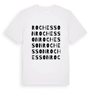 Rochesson ordlek t-shirt – ekologisk bomull t-shirt från Pinshirt