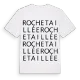 Rochetaillée ordlek t-shirt