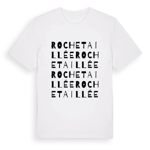 Rochetaillée ordlek t-shirt – ekologisk bomull t-shirt från Pinshirt