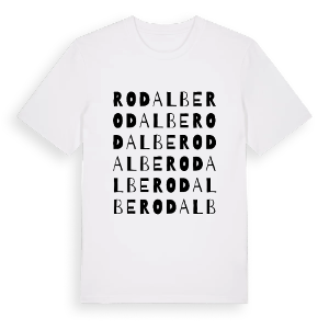 Rodalbe ordlek t-shirt – ekologisk bomull t-shirt från Pinshirt