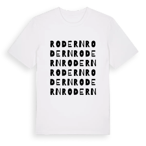 Rodern ordlek t-shirt – ekologisk bomull t-shirt från Pinshirt