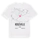 Rogéville karta t-shirt