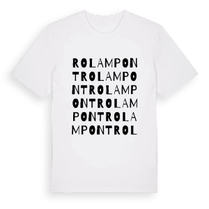 Rolampont ordlek t-shirt – ekologisk bomull t-shirt från Pinshirt
