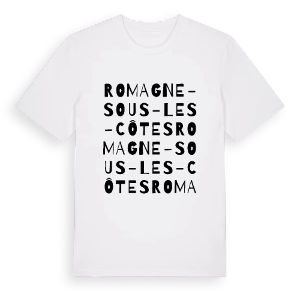 Romagne-sous-les-Côtes ordlek t-shirt – ekologisk bomull t-shirt från Pinshirt